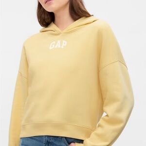 GAP Yellow Oversized Long Sleeve Hoodie